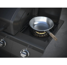 Barbecue à gaz avec brûleur latéral et poêle à frire