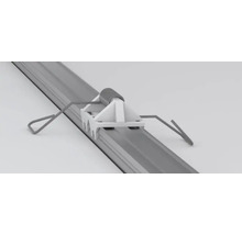 Support avec rail pour un système de protection solaire