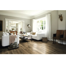 Laminat Nature Sense Perganti Nussbaum braun Landhausdiele 1292 x 193 x 8 mm