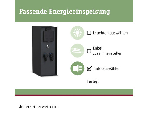 Alimentation électrique appropriée avec sélection du transformateur