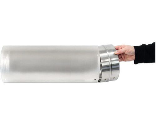 Heizstab mit Edelstahlgehäuse in der Hand