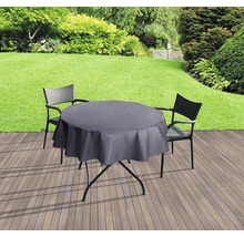 WDK Lacktischdecke dunkelgrau Ø 160 cm