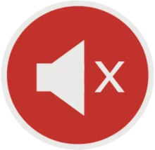 Symbol für Stummschaltung