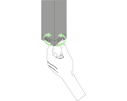 Illustration d''un mouvement de rotation sur un composant