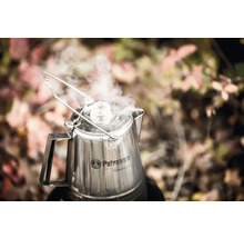 Petromax Perkolator aus Edelstahl mit Dampf