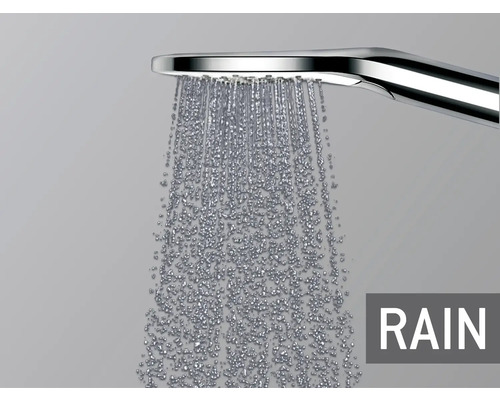 Pomme de douche effet pluie avec jet d''eau