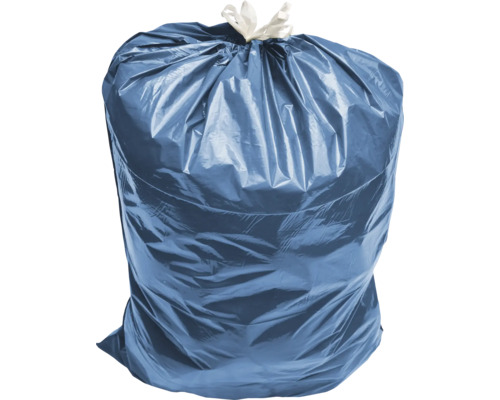 Sac poubelle plein avec lien de fermeture