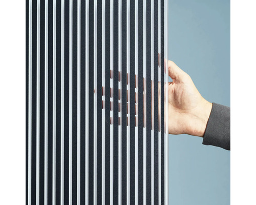 Panneau décoratif à structure côtelée et main