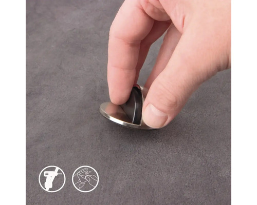 Türstopper aus Metall mit Hand
