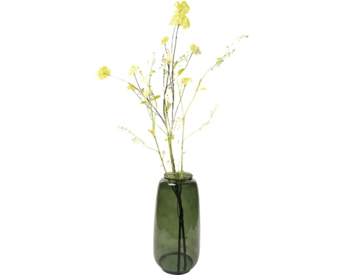 Dekorative Kunstblumen in einer Glasvase