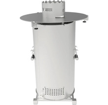 Cheminée de barbecue en acier inoxydable avec table de gril