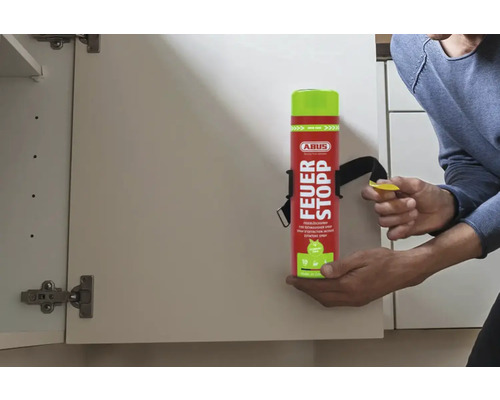 ABUS Feuerstopp Spray anti-feu à fixer sur une porte de placard