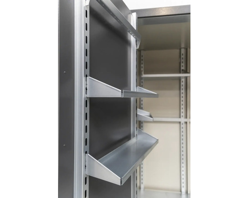 Étagères métalliques pour un système d''étagères