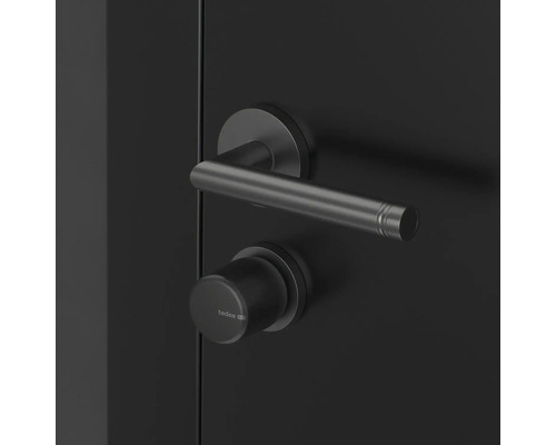 Garniture de porte avec poignée de porte et logo Tedee