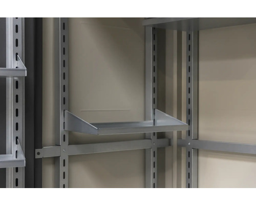 Système d''étagères avec étagères en métal