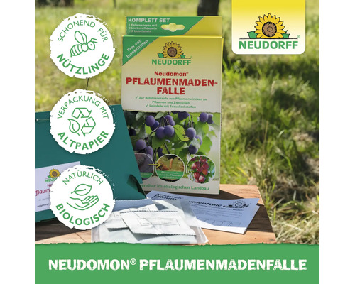 Neudorff Neudomon Pflaumenmadenfalle Komplettset zur Schädlingsbekämpfung