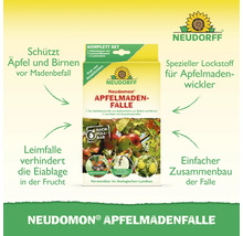 Neudorff Neudomon Apfelmadenfalle zum Schutz von Äpfeln und Birnen vor Madenbefall, Komplettset mit Lockstoffdepots