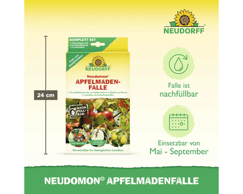 Neudorff Neudomon Piège à carpocapses, set complet pour le contrôle des infestations