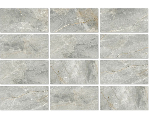 Carreaux muraux rectangulaires aspect marbre