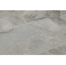 Pose avec des carreaux de sol gris aspect marbre