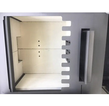 Innenraum eines Ofens mit Schamotteauskleidung