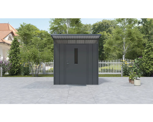 Metall Gerätehaus mit Tür und Fenster für den Garten