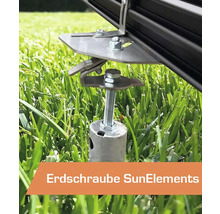SunElements Erdanker zur Befestigung im Garten