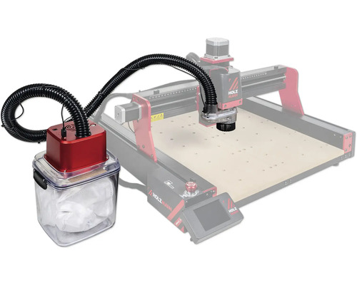 Dispositif d''aspiration Holzmann avec fraiseuse CNC