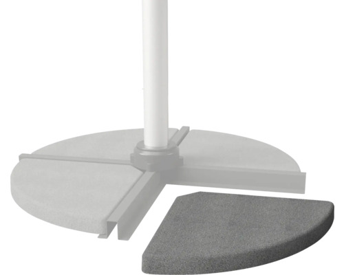 Plaques en béton pour pied de parasol