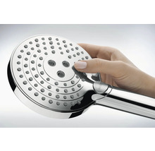 Handbrause Set hansgrohe Raindance Select S 120 3jet PowderRain rund mit Brauseschlauch 125 cm chrom 27669000