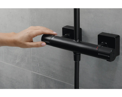 Hand bedient Duscharmatur zur Temperatureinstellung