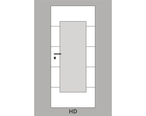 Zimmertür mit Lichtausschnitt