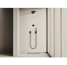 Douche avec pomme de douche, douchette à main et commande numérique