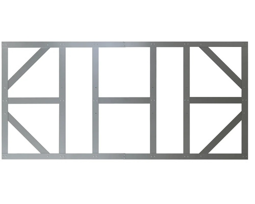 Metallrahmen mit rechteckigen und diagonalen Streben für Bauprojekte