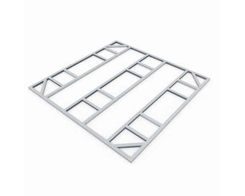 Cadre métallique pour fondation de cabanon de jardin