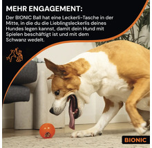 Jouet pour chien BIONIC Ball, 6,7 cm extrêmement résistant, flottant, sans plomb, phtalate ni BPA