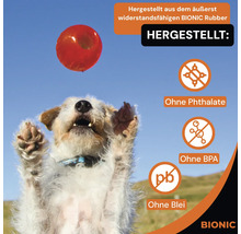 Jouet pour chien BIONIC Ball, 6,7 cm extrêmement résistant, flottant, sans plomb, phtalate ni BPA