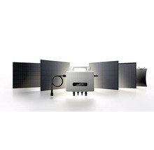 EcoFlow Logo und Solarpanel auf weißem Hintergrund