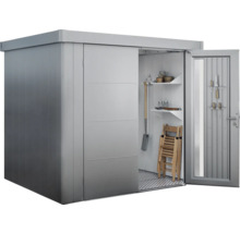 Gartenhaus Biohort Neo 2D Standardtür 347,5 x 235,5 cm silber-metallic