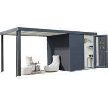 Gerätehaus Biohort Neo 2C Doppeltür 292 x 236 cm dunkelgrau-metallic