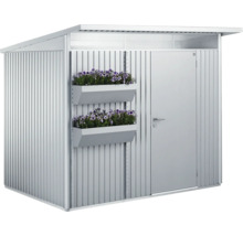Gartenhaus Biohort AvantGarde Eco A6 Standardtür 260 x 260 cm silber-metallic