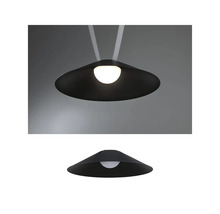Lampe suspendue noire avec abat-jour