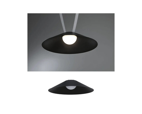 Lampe suspendue noire avec abat-jour