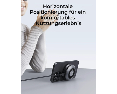 Smartphone avec refroidisseur pour utilisation horizontale
