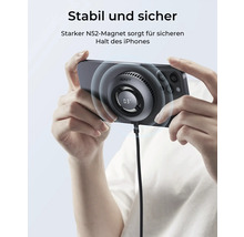 Logo Aukey. Refroidisseur avec aimant pour téléphone portable.