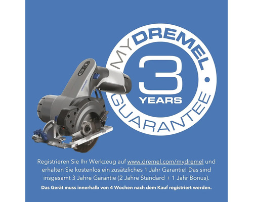 Mini-scie circulaire portative Dremel avec garantie de trois ans