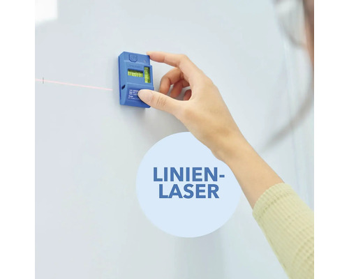 Application d''un laser linéaire sur un mur