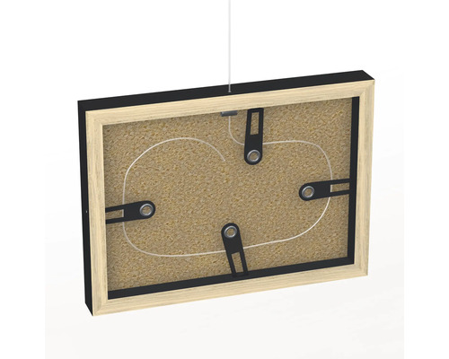 Rückseite eines Bilderrahmens mit Aufhängung