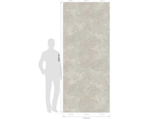 Panneau décoratif, 2600 x 1125 millimètres, pour la décoration murale