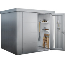 Gartenhaus Biohort Neo 4B Standardtür 235,5 x 347,5 cm silber-metallic